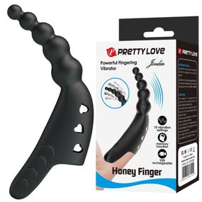 Вібратор на палець Pretty Love Honey Finger, чорний, 12,2 × 2,1 см Sex Aura