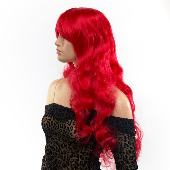 Перука довга Кучерява з чубчиком Fetish Hair червоний, 60 см | Зображення 1