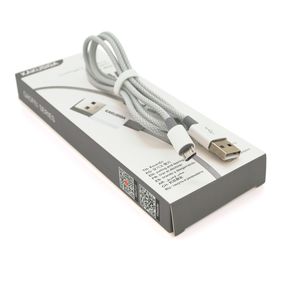 Кабель iKAKU KSC-723 GAOFEI smart charging cable for micro, Gray, довжина 1м, 2.4A, BOX
