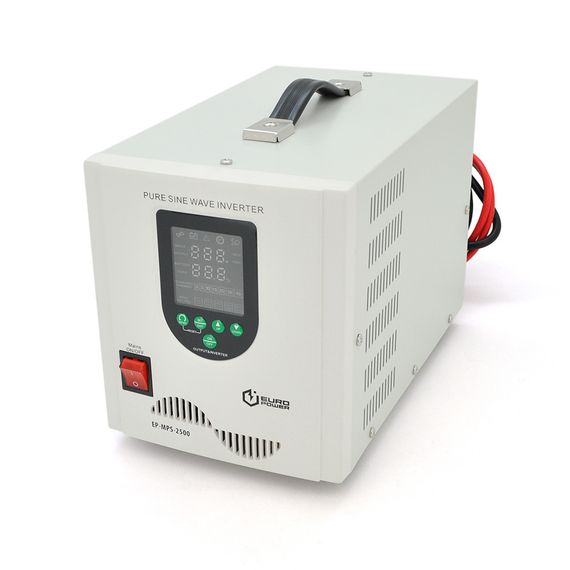 ДБЖ з правильною синусоїдою Europower EP-MPS-2500/24 (1800 Вт) 5/10/15/20/30А, під зовнішню АКБ 24В (AGM/GEL/LFP), Q1