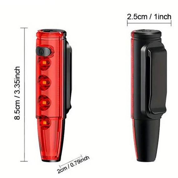 Задній стоп велосипед LEADBIKE LD77-LS-4 LED, Велосипедний габаритний ліхтар, Ліхтар для нічної їзди BR-86 | Зображення 5