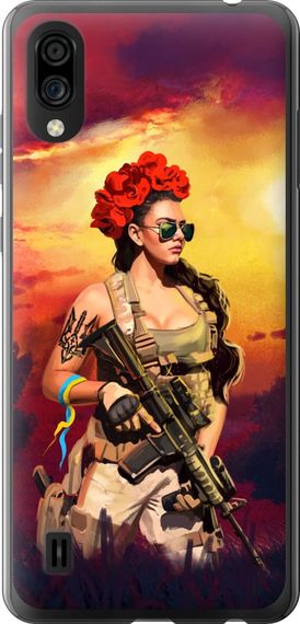 Чехол на ZTE Blade A5 2020 Украинка с оружием "5316u-2111-17620"