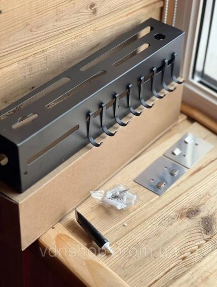 Настенный многофункциональный органайзер для хранения кухонных принадлежностей 30 см | Зображення 2