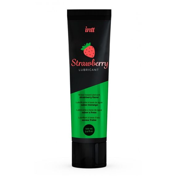 Їстівний лубрикант зі смаком полуниці INTT Strawberry Lubrificant Sex Aura