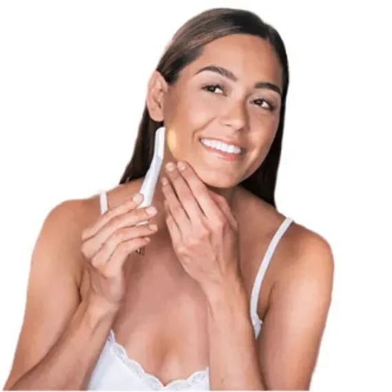 Триммер-эпилятор женский Flawless Dermaplane Glo, эпилятор для интимных зон | Зображення 2