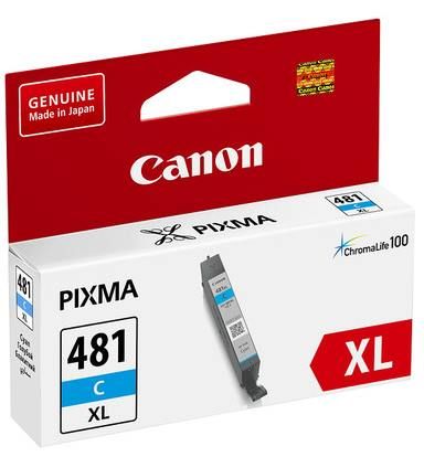 Картридж Canon CLI-481 XL PIXMA TS6140/8140/9140/TR7540/8540/TS6240/9540/8240/704/8340/6340 Cyan (2044C001) | Зображення 1