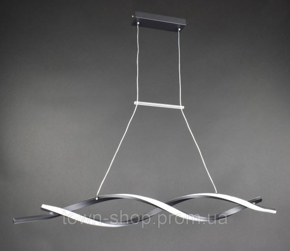 Люстра потолочная LED H20L-1000-bk Черный 25-100х14х100 см.