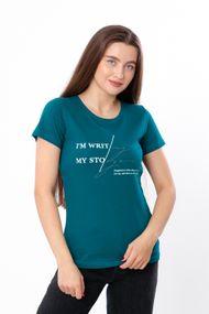 Футболка жіноча Носи своє 46 Смарагдовий (p-11306-186757)