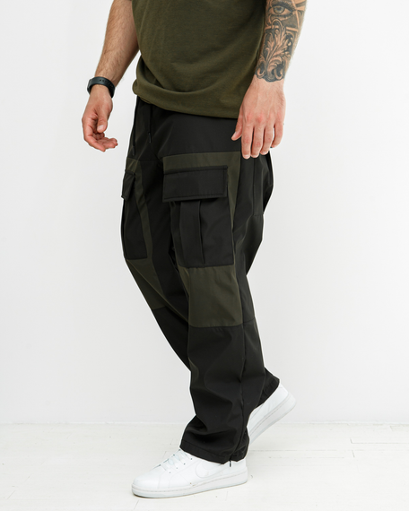 Штаны карго Лейкерс зелено-черный S XL | Зображення 4