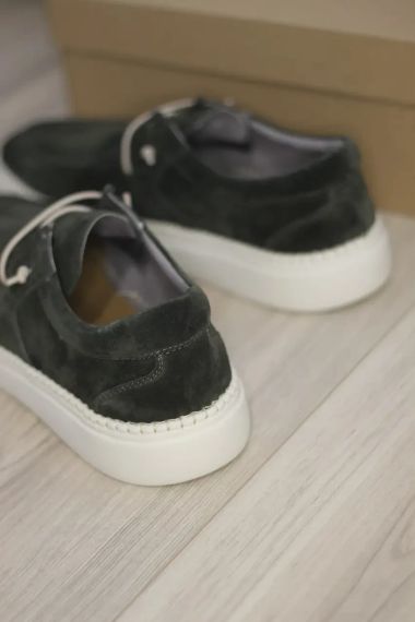 Сучасні топсайдери Kadar зеленого кольору 41 розмір | Зображення 6