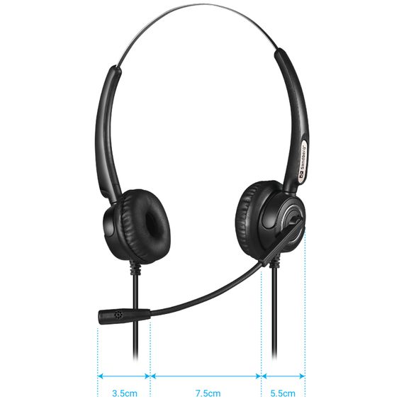 Гарнітура Sandberg Office Headset Pro Stereo ,USB, Black | Зображення 2