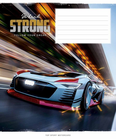 Зошит учнівський Strong wheels Школярик 012-3086C 12 арк. (4820006472535)(SC) shop (4820006472535) | Зображення 2