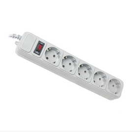 Фильтр сетевой 5 розеток 10м серый кабеля Gembird