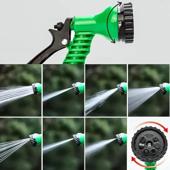 Набор поливочный шланг BlueBird 15м на катушке пистолет с распылителем 7-ми режимный | Зображення 4