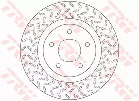 Гальмівний диск, mitsubishi asx, outlander, 1.6-2.4, 4n13, 06- TRW (DF6206)