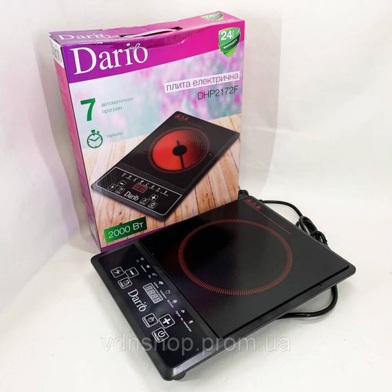Дискова плита для дому DARIO, Електронні кухонні плити побутові настільні, Електроплита маленька LA-42 | Зображення 2