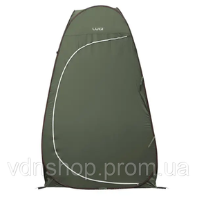 Намет душ-туалет для кемпінгу автомат 120×120×190 (см) тент для душу та туалету туристичний LU-015DGR Хакі