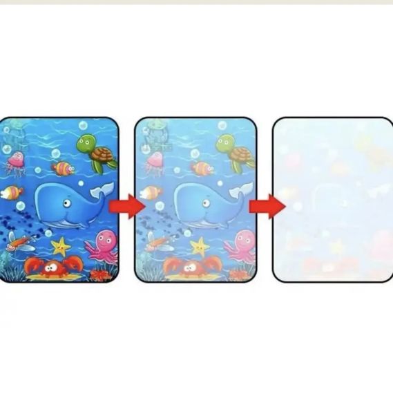 Тваринки водні дитячі розмальовки багаторазові з маркером водою Magic Water book | Зображення 1
