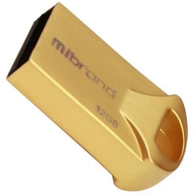 USB флеш накопитель Mibrand 32GB Hawk Gold USB 2.0 (MI2.0/HA32M1G) (MI2.0/HA32M1G)