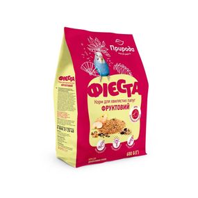Корм Природа Фієста Фруктовий для хвилястих папуг 600 г