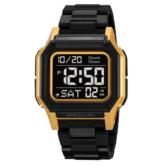 Чоловічий годинник Skmei 2264BKGDBK Black-Gold-Black
