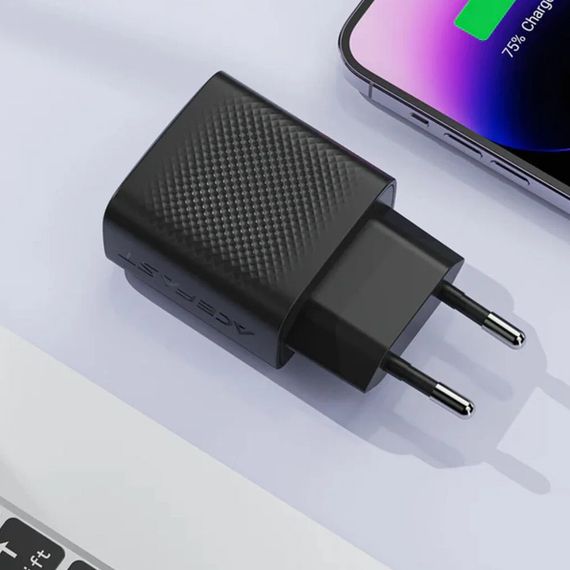 СЗУ Acefast A104 GaN PD25W (1USB-C) Black | Зображення 5