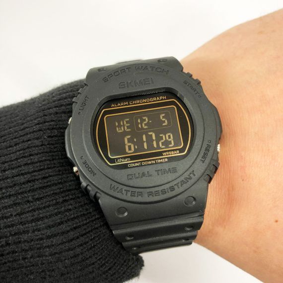 Годинник наручний чоловічий SKMEI 1776BKBK, протиударний годинник, годинник для військовослужбовців, годинник скмей чоловічий | Зображення 9