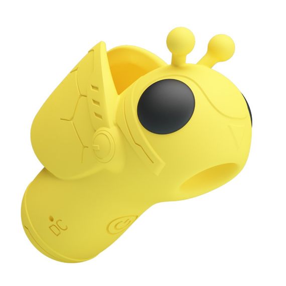 Вібратор на палець Pretty Love Magic Bee з пульсацією для клітора, жовтий, 6,9 × 3 см Sex Aura | Зображення 4