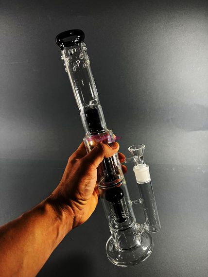 Стеклянная трубка Medusa Double Black