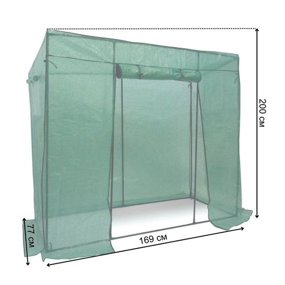 Теплиця парник плівкова для огірків та помідорів 200х77 см Bonro Бонро B-2115 (42401053) | Зображення 9