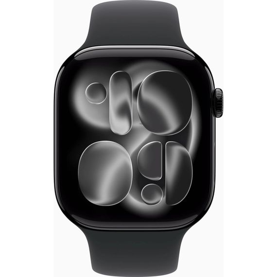 Смарт-годинник Apple Watch Series 11 GPS 46mm Jet Black Aluminium Case with Black Sport Band - S/M (MEUW4RK/A) | Зображення 1