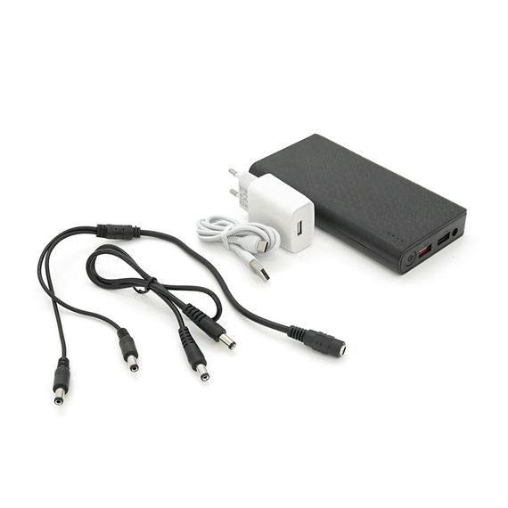 Портативний Power Bank 18W для роутерів, Output: USB 5V/2A, DC9V,2.7A/12V1.5A, 21000mAh(7*3000mAh), 155х75х23мм, 460грам, Black, | Зображення 7