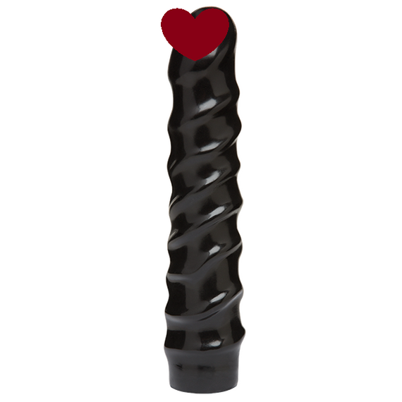 Дилдо Doc Johnson CodeBlack - 8 Inch Raging Vac-U-Lock із стимулювальним рельєфом, діаметр 3,8 см Sex Aura