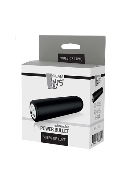 Вібропуля VIBES of LOVE POWER BULLET BLACK, Черный | Зображення 1