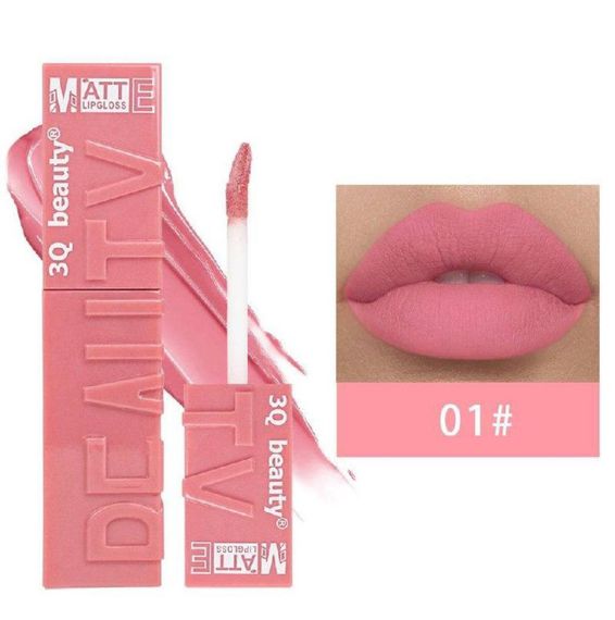 Рідка матова помада 3Q Beauty №01, 6 мл ⠀