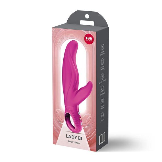 Вібратор-кролик для точки А Fun Factory LADY BI Magenta, 2 мотори, 12 режимів Sex Aura | Зображення 8