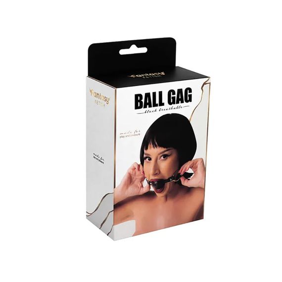 Кляп Black breathable ball gag with adjustablestrap Sex Aura | Зображення 4