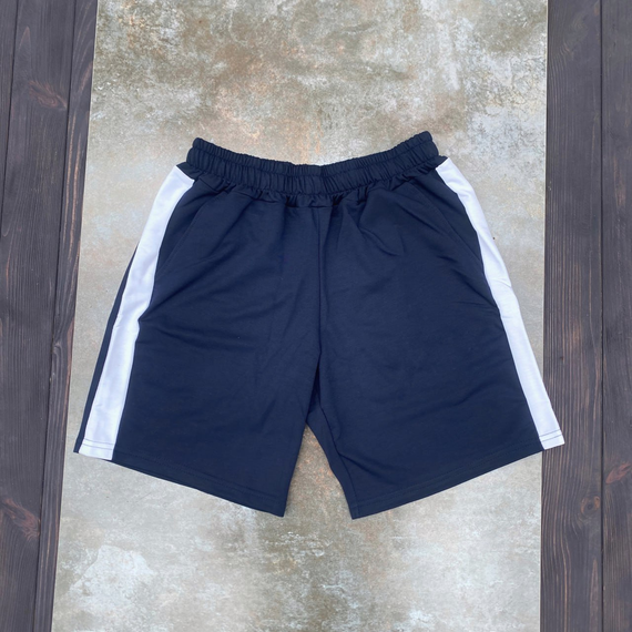 Шорти лампас синьо-білий XS S, синьо-біл, Шорти