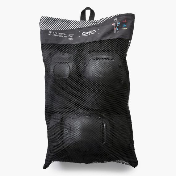 Комплект захисту Fit500 для катання на роликах для дорослих чорний - M | Зображення 9