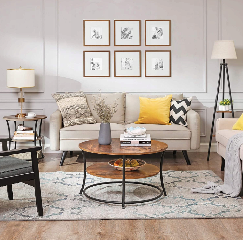 Журнальний столик Leobert Vasagle 80 x 80 x 45см в стилі Loft | Зображення 8