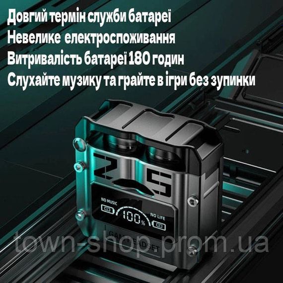 Беспроводные наушники M25, Bluetooth 5.3, механические армированные двойного режима игровые | Зображення 7