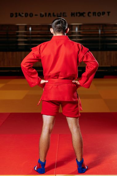 Форма для самбо (самбовка) червона TM "Kintayo", 185 зріст, щільність 550 гр/м.кв. | Зображення 2