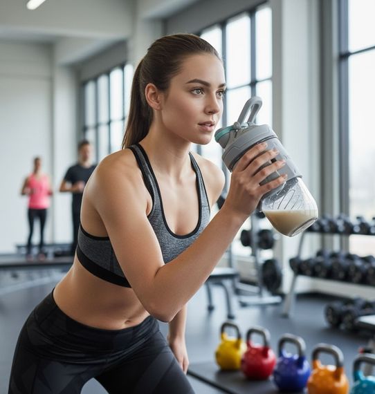 Спортивный шейкер TKK (700 мл) - Светло-серый Tritan BPA-free, ударопрочный, с венчиком для смешивания | Зображення 9