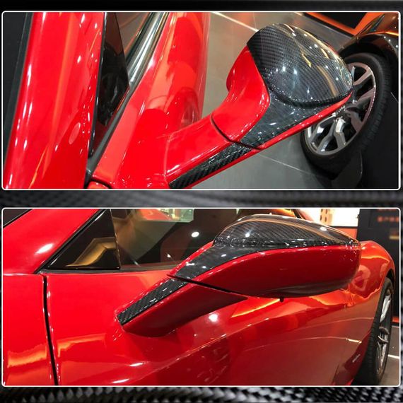 Накладки на дзеркала (Карбон) для Ferrari 458 Italia 2009-2015 рр | Зображення 3