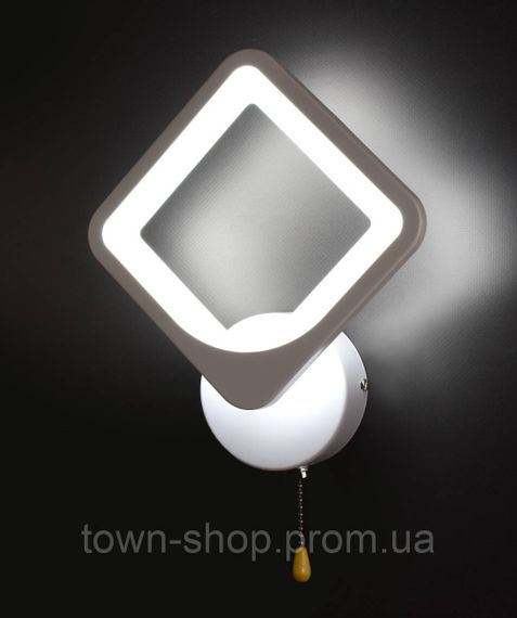 Бра настенное LED 2281/1-wh Белый 8х22х34 см. | Зображення 1
