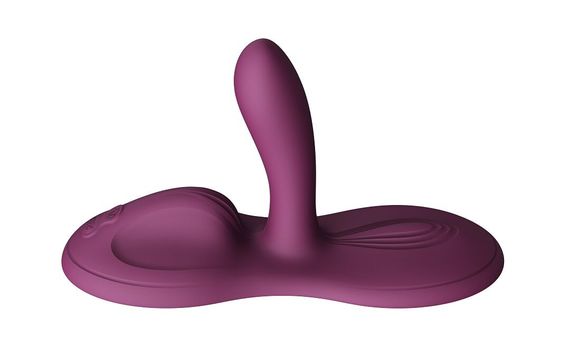 Sit-on-top смарт-вібратор Zalo – Flora Smart Vibrating Pad Velvet Purple, 9 моторів | Зображення 1
