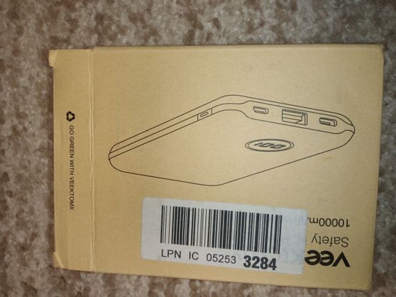УМБ Veektomx Power Bank vt103 / 10000 mAh / до 22.5W / 5V/3A | Зображення 3