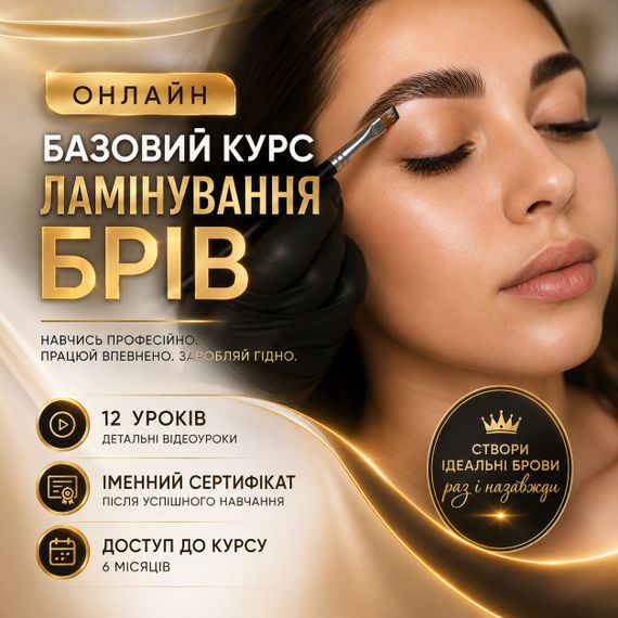 Онлайн  курс по бровям  "Ламинирование бровей" 12 уроков