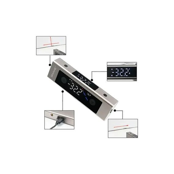 Рівень Protester цифровий багатофункціональний із лазером, 4*90° (5342) | Зображення 2