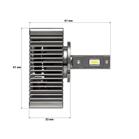 Комплект світлодіодних ламп StarLight D8S 90W/set 6000K 12000lm | Зображення 4
